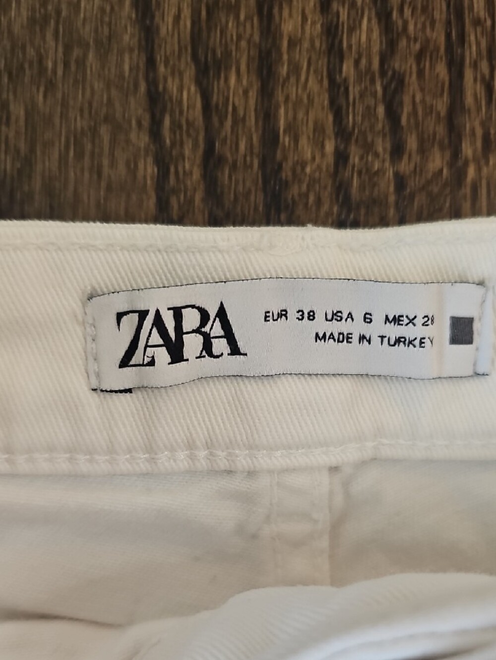 Zara White Flared Wide-Leg Jeans Size 6 - Picture 2 of 14
